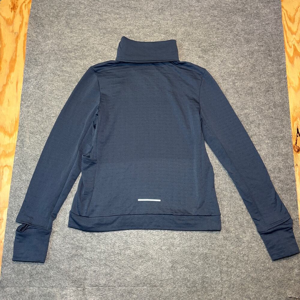Nike Women’s Long Sleeve Therma-Fit Performance Shirt S Blue/White - Picture 5 of 8